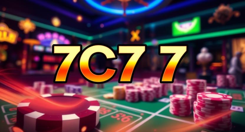 Immersive lounge-style interface of 7C77 casino